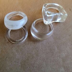 Set of Clear Acrylic Rings